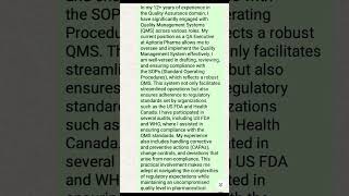 Straight answer to quality manager 10000yt ytshort pharma quality manager lakshmiNarasimha99 [upl. by Aretina]