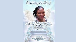 Celebrating The Life Of Sharia Ruth Linda Likonda [upl. by Ysdnil]