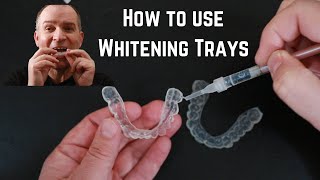 How to use custom fit tooth whitening trays [upl. by Lladnew]