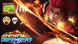 Anime Defenders AFK TICKET FARM [upl. by Larry]