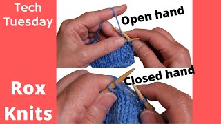 Left Handed Method Knitting [upl. by Quick64]