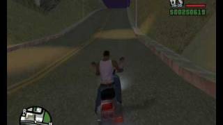 GTA San Andreas Racehandling for Faggio TEST [upl. by Theadora550]