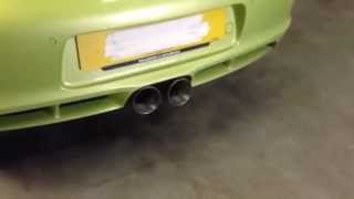 Porsche 987C Cayman 2009 Titanium Racing Sport Exhaust System Remus [upl. by Wolfy]