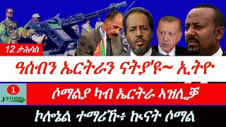 Jstudio  ዜና 12 ታሕሳስ  quotዓሰብ ናተይዩquotኢትዮጵያ። ሶማልያ ካብ ኤርትራ ኣዝሊቓ። ኮሎኔል ተማሪኹ፥ ኲናት ቀጺሉ። [upl. by Otilrac]