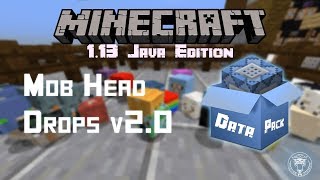 Mob Head Drops v20 for Minecraft 113 Data Pack Shulker shells [upl. by Leopoldeen481]