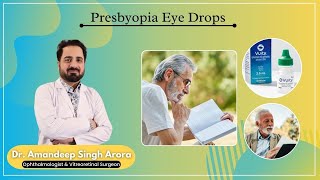 Presbyopia eye drops  Arora eye hospital and retina center [upl. by Alaj]