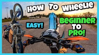 How To Wheelie a DIRT BIKE or Any Motorcycle 8 EASY Steps From BEGINNER To PRO And Tips [upl. by Ayila]