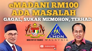 eMADANI RM100 RAMAI GAGAL SUKAR MEMOHON PENGGUNAAN TERHAD DAN BANYAK LAGI [upl. by Antipus]