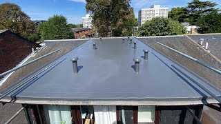 How to restore a fibreglass roof Topcoat and Minor repairs [upl. by Araiek]