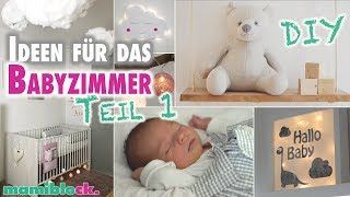 Ideen für das Babyzimmer  DIY  Roomtour  Kinderzimmer  mamiblock [upl. by Sacul]