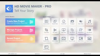 HD Movie Maker for Windows 10  Getting Started Tutorial [upl. by Brotherson]