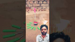 Amazing matchstick cracker experiment🧨💥crazyshorts diwalispecial shorts crackers matchstick [upl. by Cortie599]