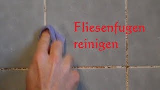 Lifehack Fliesenfugen und Fliesen richtig reinigen Fliesenfugen sauber machen Schimmel [upl. by Pasquale831]