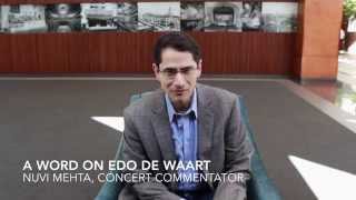 A word on Guest Conductor Edo de Waart [upl. by Meeks141]