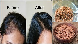 Your Hair Will Grow Like Crazy Just Eat 1 TableSpoon Daily for Hair Growth FLAXSEEDS for Long Hair [upl. by Whitver]