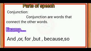 Conjunction define parts of speech english thelapacademy englishgrammar [upl. by Henarat533]