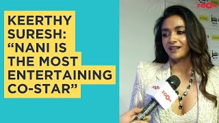 Keerthy Suresh REVEALS Nani is the most entertaining costar at the 69th Filmfare Awards South 2024 [upl. by Atorod217]