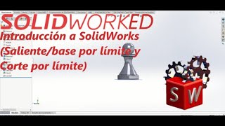 SOLIDWORKS TUTORIAL BASICO 12 COMO UTILIZAR LA HERRAMIENTA SALIENTEBASE POR LIMITE [upl. by Bouton]