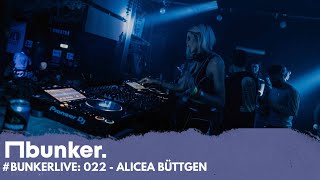 BunkerLive  022 Alicea Büttgen Live set recording  bunker WAREHOUSE Derby 4th March 2023 [upl. by Nonnac]