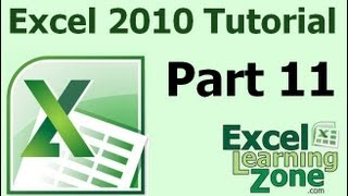 Microsoft Excel 2010 Tutorial  Part 11 of 12  Save Load Print [upl. by Fi]