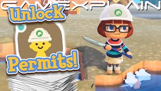 How to Unlock Terraforming in Animal Crossing New Horizons Island Designer Permits Guide [upl. by Nodnab]