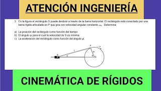 ÉMBOLOPISTÓN BIELA Y DISCO CINEMÁTICA VECTORIAL ROTACIONAL DE RÍGIDOS SÚPER BUENO 👍 [upl. by Tonl361]