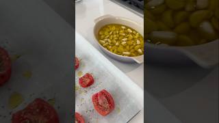 Roasted RomaPlum Tomatoes and Garlic Confit shorts recipe [upl. by Iror]