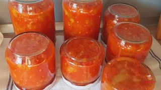 🍅 🍅 БЫСТРЫЙ и ВКУСНЫЙ соус Шакшука менемен на зиму Томатный соус [upl. by Rauscher]