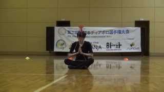 AJDC2014 1diabolo vertax 1st Hiroki Kamei All Japan Diabolo Competition 2014 3 30 [upl. by Neitsirk]