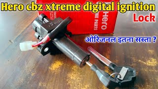 Hero Cbz xtreme Digital ignition lock  Steering lock [upl. by Ltihcox26]