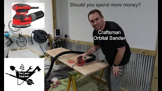 Craftsman Orbital Sander Review  5 inch Palm Sander [upl. by Aleak]