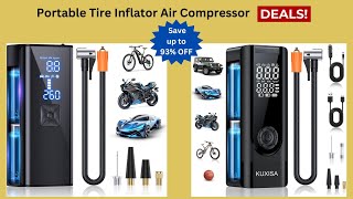 Portable Tire Inflator Air Compressor Deals [upl. by Hoashis]