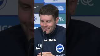 Brighton coach Fabian Hurzeler analyses Ruben Amorims style of play manutd premierleague sports [upl. by Ecnerolf345]