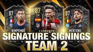 SIGNATURE SIGNINGS TEAM 2 COMING FIFA 22 [upl. by Eirrahs]