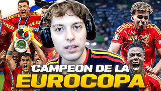 REACCION A ESPAÑA CAMPEON DE LA EUROCOPA 2024 LA 4TA COPA DE LA ROJA  MEMORIAS DEL FUTBOL [upl. by Hennahane]