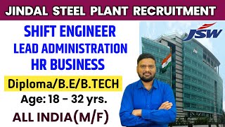 Jindal JSW Steel Plant Recruitment 2024Apply Online For Multiple Vacancy 2024jswvacancy [upl. by Esilec]