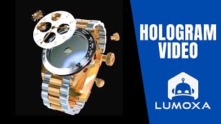 ROLEX  3D Animation for hologram  hélice holographique [upl. by Alrrats]