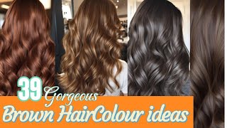 Gorgeous Brown HairColour Trends  Types of trending brown hairColor  stylesforall haircolorideas [upl. by Nahtnoj]