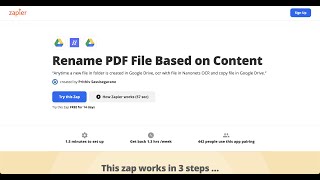 Rename PDF files based on content with an automated Zap [upl. by Eytteb408]