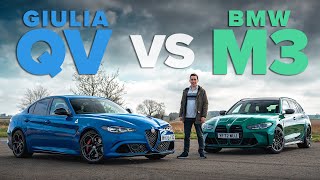 Alfa Romeo Giulia Quadrifoglio vs BMW M3  Who makes the better performance car [upl. by Jasmina762]