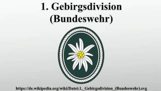 1 Gebirgsdivision Bundeswehr [upl. by Hax]