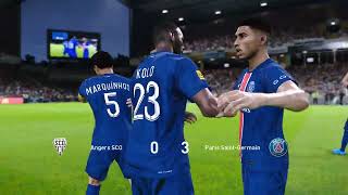 Angers vs PSG 24 Résumé et Buts  Ligue 1 202425 [upl. by Ancalin]