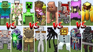 DUNGEONS MOBS vs MUTANT CREATURES TOURNAMENT  Minecraft Mob Battle [upl. by Hayifas946]