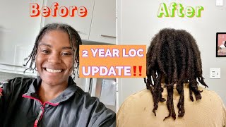 2 Year Loc Journey Update With Photos Root Wrapping Technique [upl. by Lundberg]