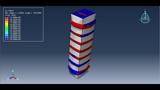 Simulation CFRP for seismic strengthening of shear controlled RC column in Abaqus [upl. by Lifton360]