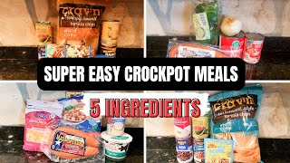 5 INGREDIENT DUMP amp GO CROCKPOT MEALS FOR BUSY MOMS  THE SIMPLIFIED SAVER [upl. by Ulani]