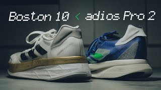 鞋評 選哪雙 adizero Boston 10 vs adios Pro 2  2022ep08 [upl. by Atinel411]