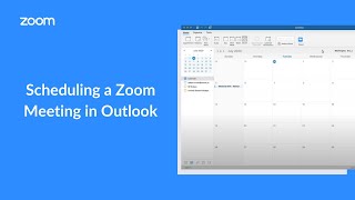 How To Schedule a Zoom Meeting in Outlook [upl. by Dorsman464]