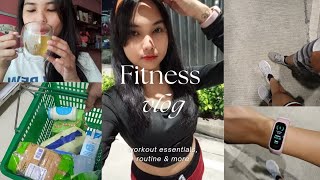 FITNESS VLOG ✨ workout essentials healthy snacks workout routine amp more [upl. by Virgel]