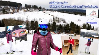 Lena Skifahren im Postwiesen Skidorf Neuastenberg [upl. by Onirotciv]